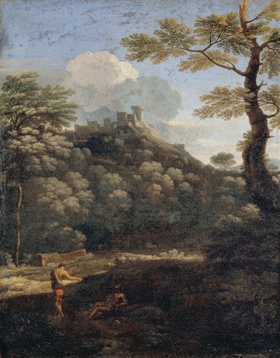 Un château dans un bois - Gaspard Poussin Dughet